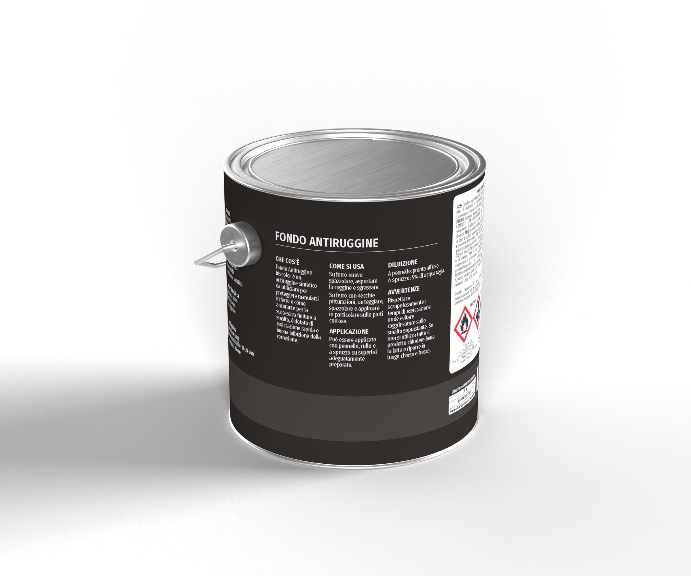 Bricocenter IRIS COLOUR GREY SOLVENT-BASED ANTI-RUST PRIMER 2.5LT