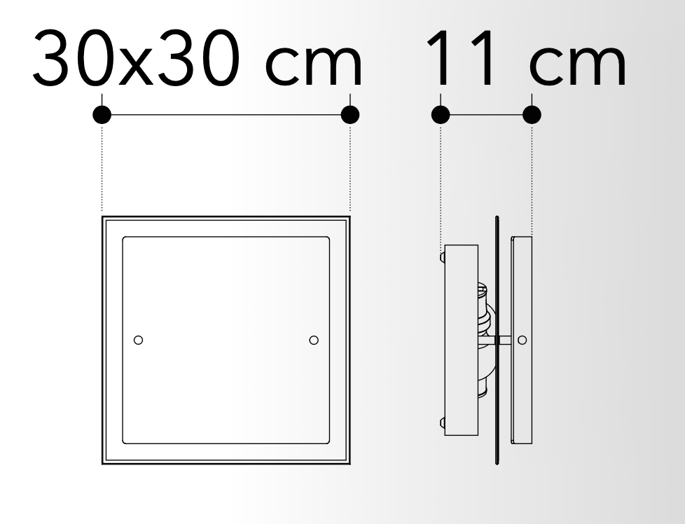 Bricocenter D30 WHITE DOUBLE GLASS CEILING LIGHT 2XE27=60W
