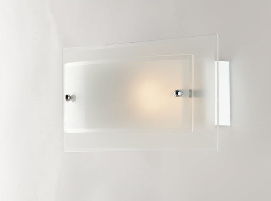 DOUBLE GLASS WALL LIGHT 15X30X30CM E27=60W