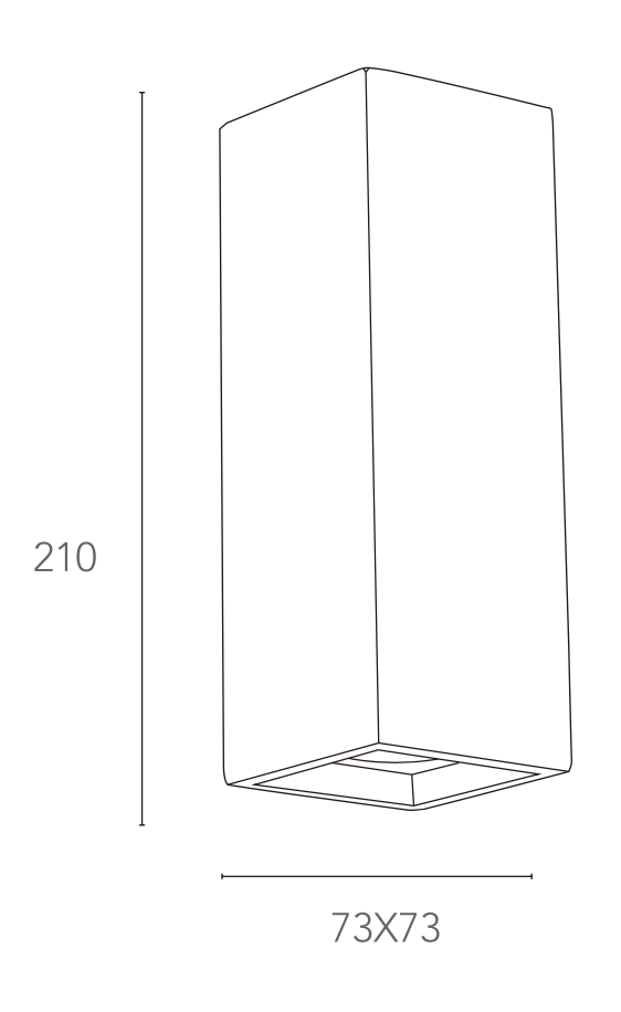 Bricocenter FOSTER WALL LIGHT WHITE PLASTER 7.3X7.3X21 CM 2XGU10=28W