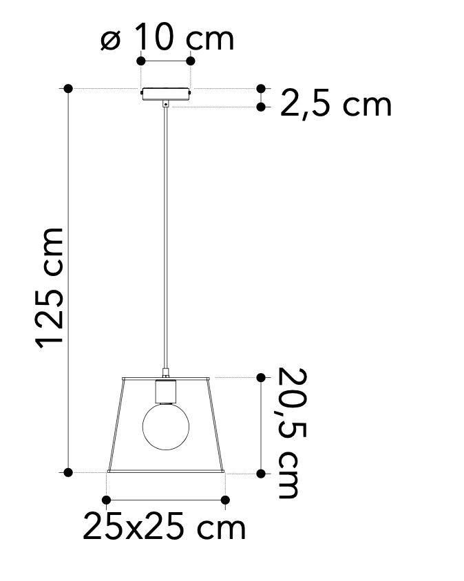 Bricocenter HARLEM BLACK METAL CHANDELIER 25X25CME27=42W
