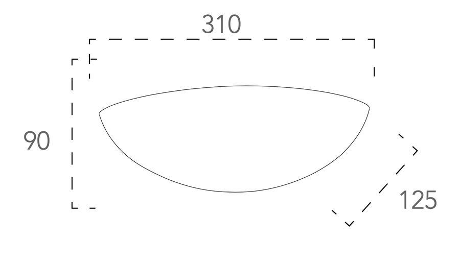 Bricocenter MORITZ WALL LIGHT PLASTER WHITE D25X12.5X12.5CM E27=28W