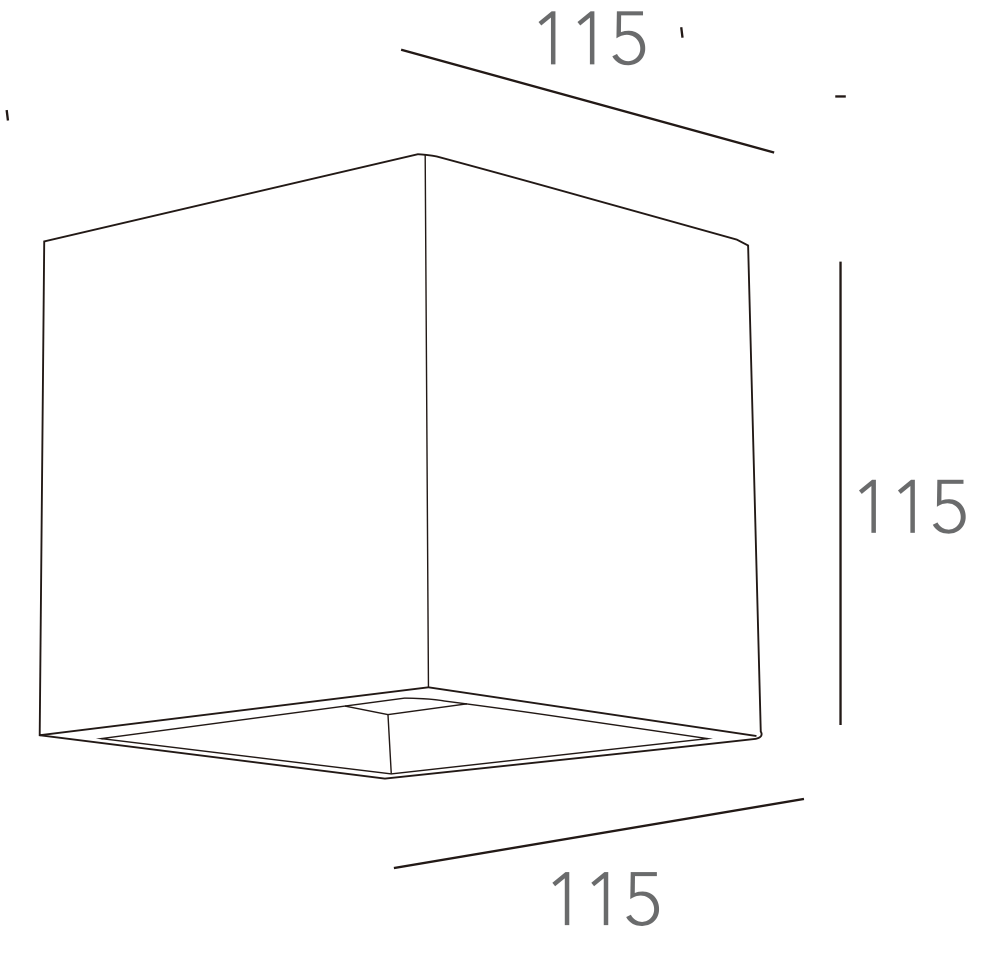 Bricocenter WALL LIGHT RUBIK PLASTER WHITE 11.5X11.5X11.5CM G9=28W