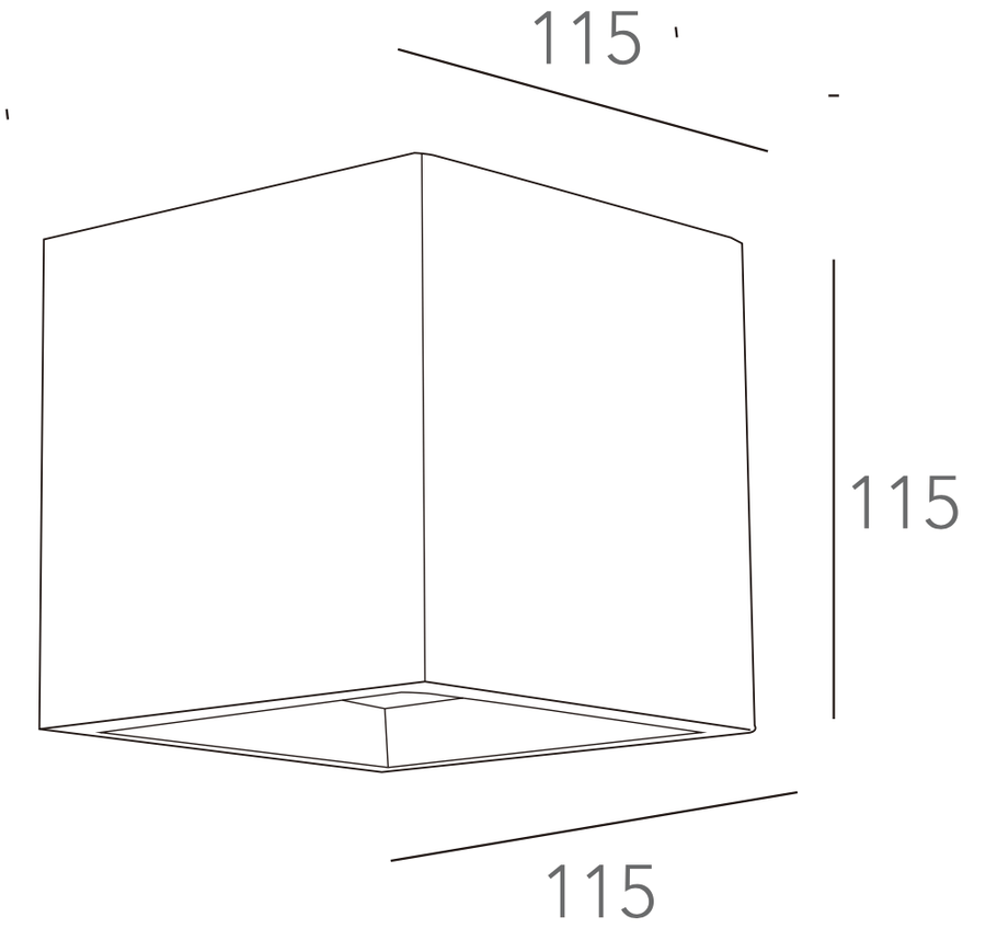 Bricocenter WALL LIGHT RUBIK PLASTER WHITE 11.5X11.5X11.5CM G9=28W