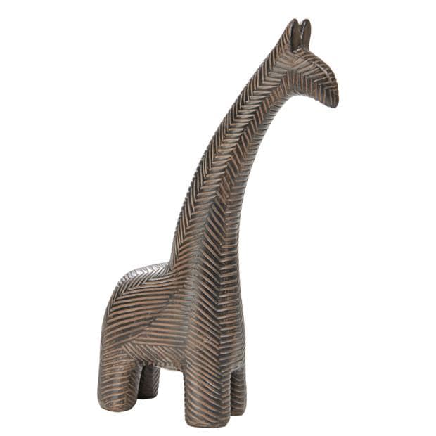 JERRY Decorative black giraffe H 24 cm