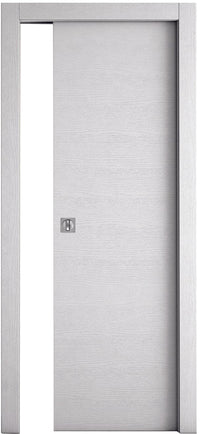 KENT WHITE ASH 90X210 CM SLIDING DOOR INSIDE WALL - best price from Maltashopper.com BR450001074