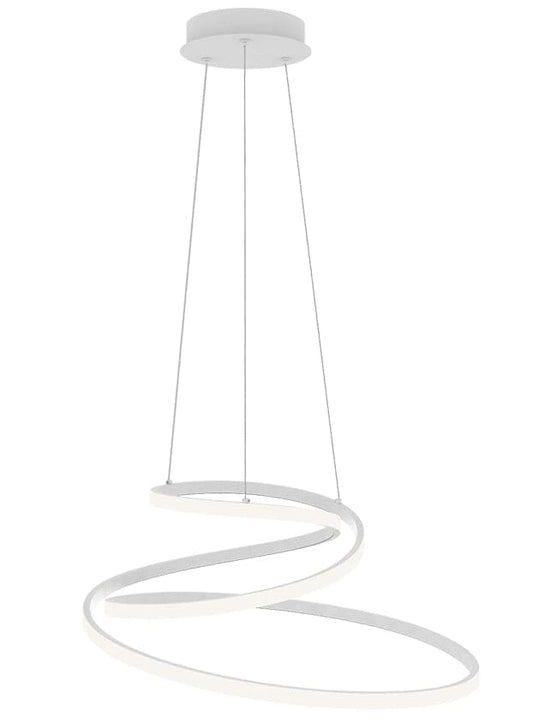 COASTER METAL CHANDELIER WHITE 60X31CM LED 60W 6900LM CCT - best price from Maltashopper.com BR420007440