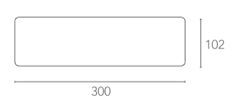 WALL LIGHT PARKER CONCRETE WHITE 30X10,2X4,5CM LED 8W NATURAL LIGHT IP65