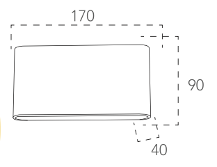 Bricocenter GAMMA ALUMINIUM WALL LIGHT WHITE 17X9X4 CM 2X5W 1080LM NATURAL LIGHT IP54