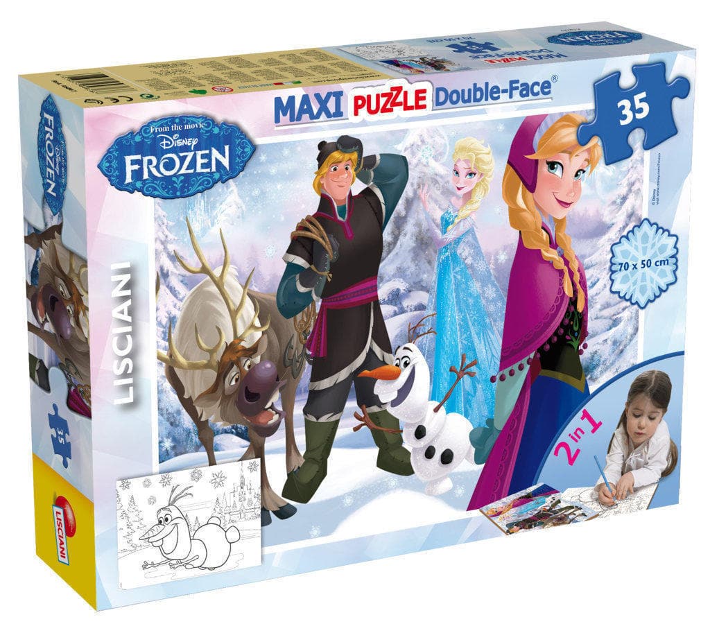 DISNEY PUZZLE DF MAXI FLOOR 35 FROZEN PLAYING ON THE ICE