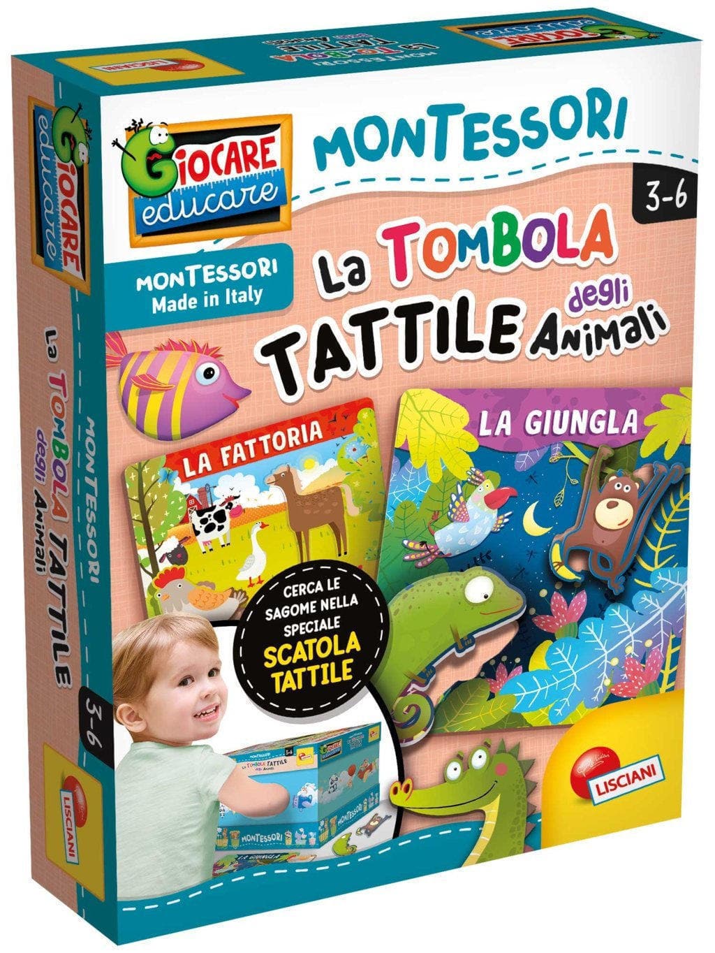 Montessori Plus Tombola Tactile Animals