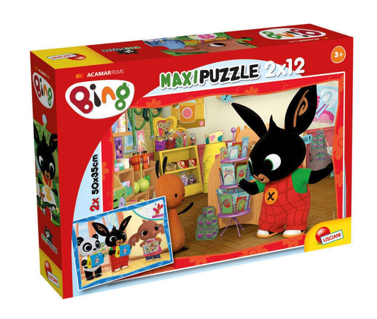 Toys BING PUZZLE MAXIFLOOR 2 X 12 - AT SCHOOL!