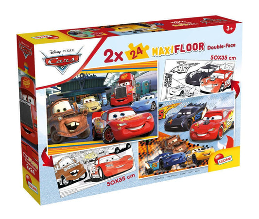 DISNEY PUZZLE MAXIFLOOR 2 X 24 CARS