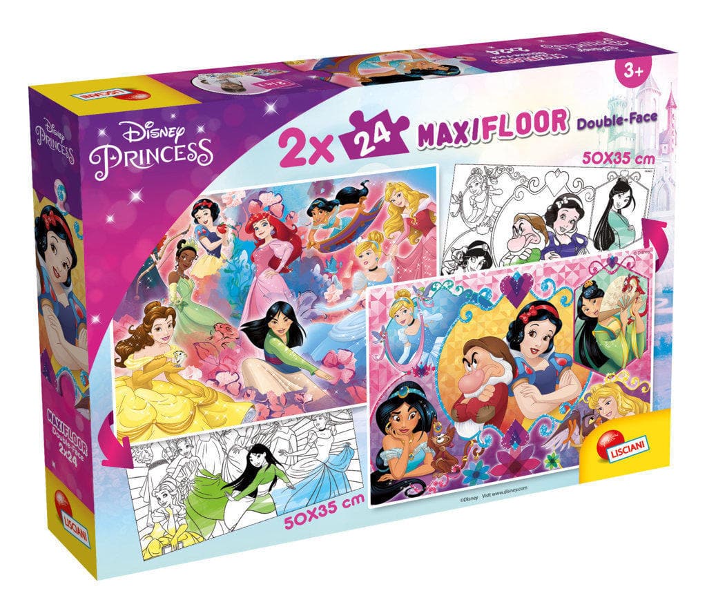 Toys DISNEY PUZZLE MAXIFLOOR 2 X 24 PRINCESS