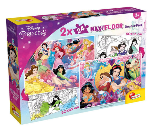 Toys DISNEY PUZZLE MAXIFLOOR 2 X 24 PRINCESS