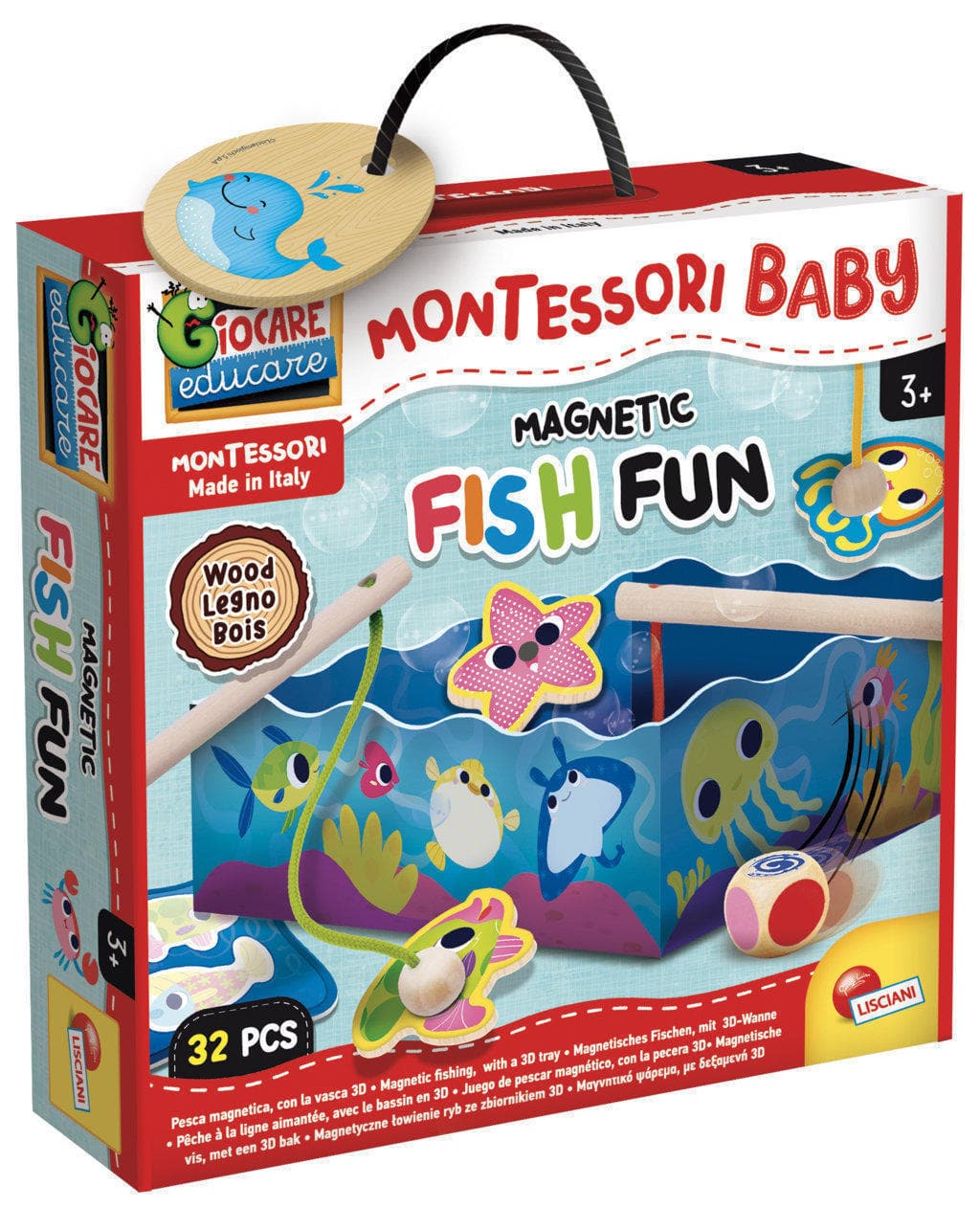 MONTESSORI WOOD MAGNETIC FISH FUN