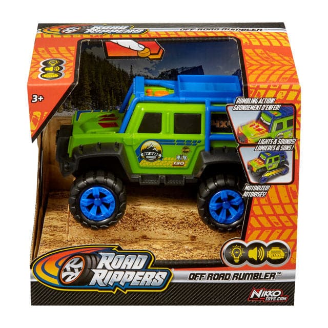 Green Motorized Off-road Vehicle Lights and Sounds