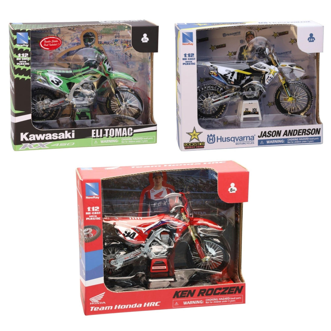 Racing Dirt Bike  Asstd Scala 1:12