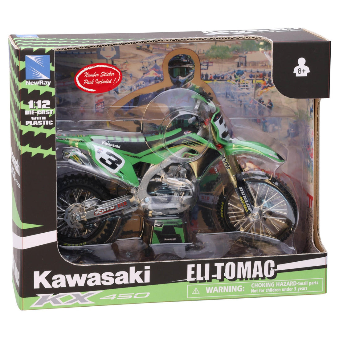 Racing Dirt Bike  Asstd Scala 1:12