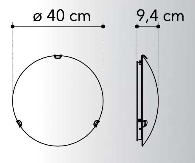 Bricocenter WHITE GLASS PORTHOLE CEILING LIGHT D40 3XE27=60W