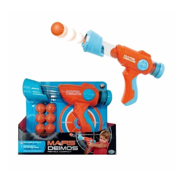 Mars - Deimos Pistol Compact ball gun 23*5.5*16 cm with 8 balls and 1 pre-cut target