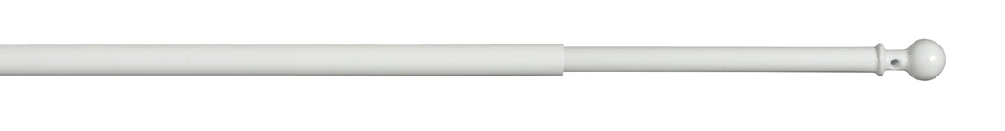 OSLO CURTAIN ROD WITH EXTENSIBLE SCREW 80/110 WHITE - best price from Maltashopper.com BR480009726