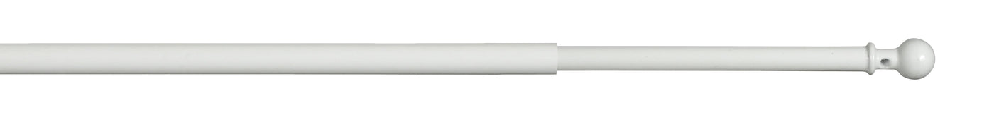 OSLO CURTAIN ROD WITH EXTENSIBLE SCREW 80/110 WHITE
