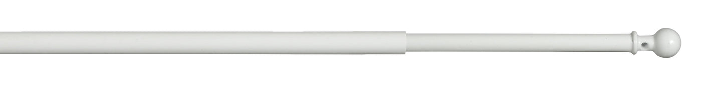 OSLO SCREW CURTAIN ROD EXTENDABLE 30/50 WHITE