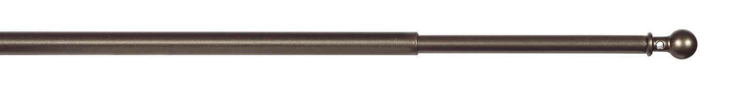 Bricocenter OSLO CURTAIN ROD WITH EXTENSIBLE SCREW 50/80 BRONZE