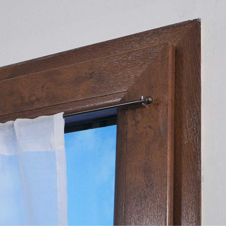 Bricocenter OSLO CURTAIN ROD WITH EXTENSIBLE SCREW 50/80 BRONZE