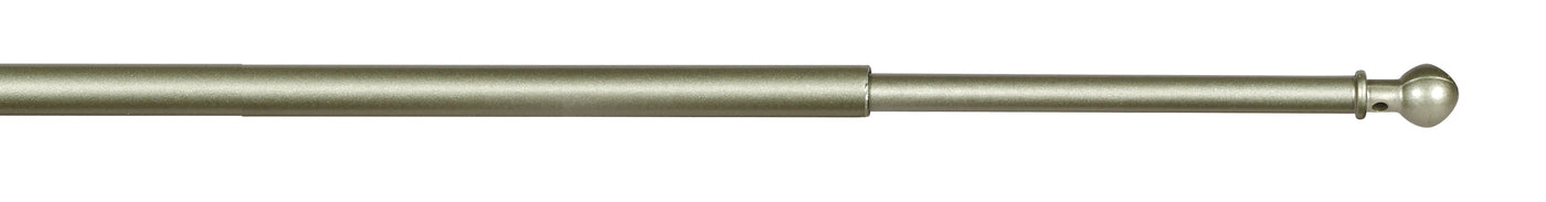 OSLO CURTAIN ROD EXTENSIBLE SCREW 50/80 NICKEL