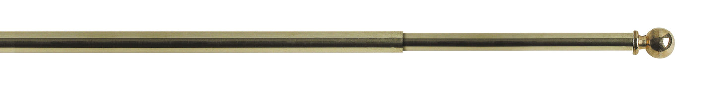OSLO CURTAIN ROD WITH 30/50 GOLD EXTENSIBLE SCREW