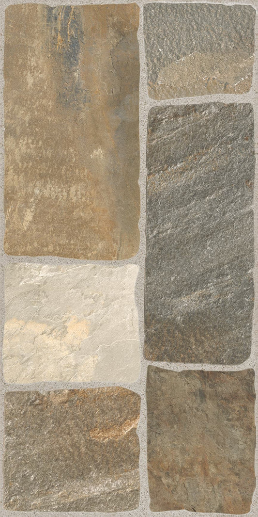 Bricocenter OUTDOOR FLOOR PEDRA MULTICOLOUR 30,2X60,4 1,68 SQM