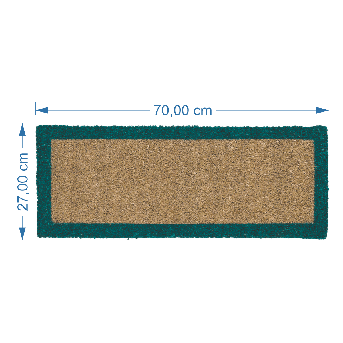 Bricocenter DOORMAT COCONUT GREEN BORDER 25X50 CM 14 MM