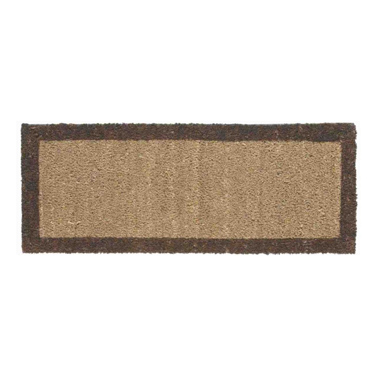 Bricocenter COCONUT DOORMAT WITH BROWN BORDER 25X50CM