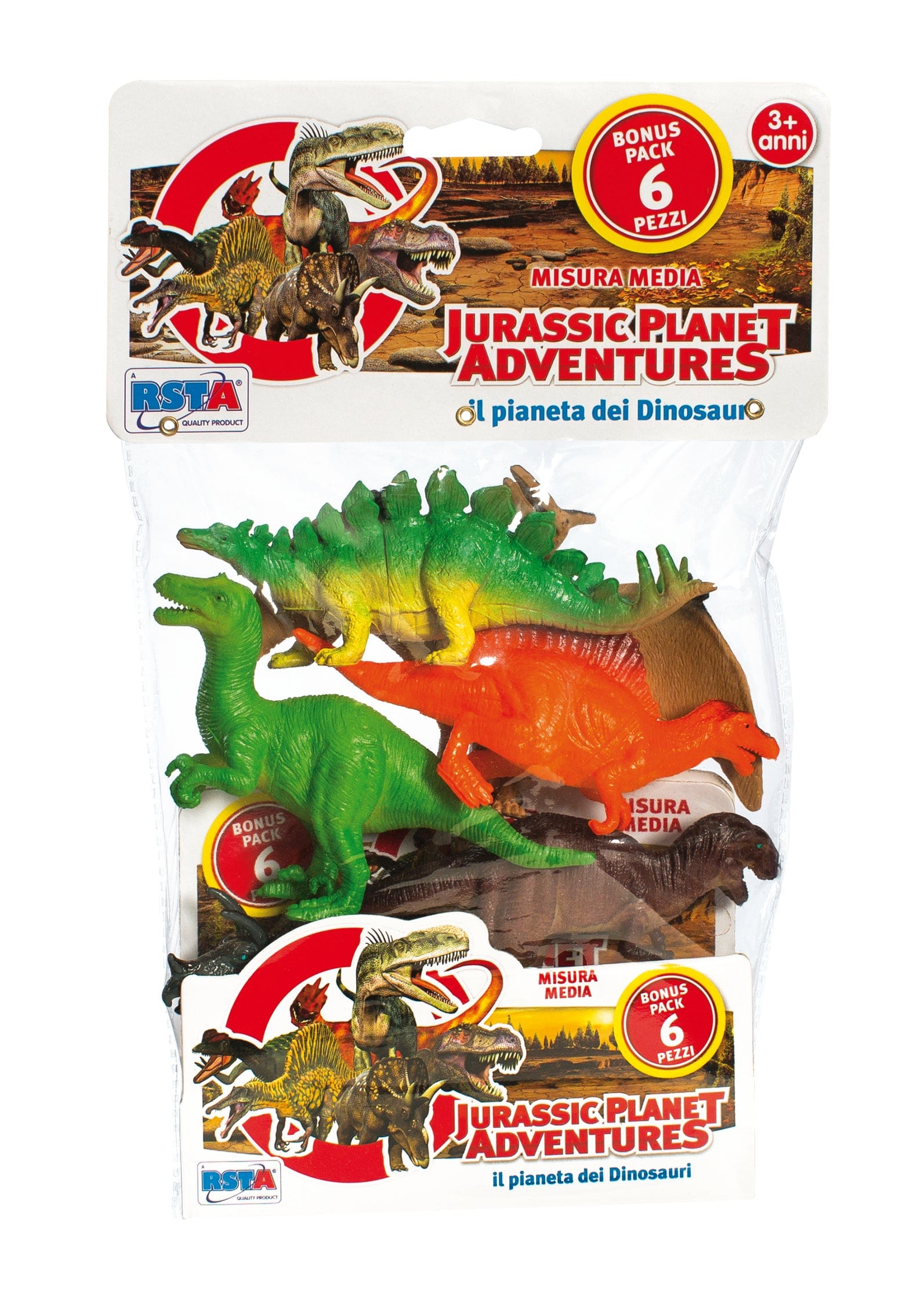 Toys 6-PIECE MEDIUM DINOSAUR ENVELOPE