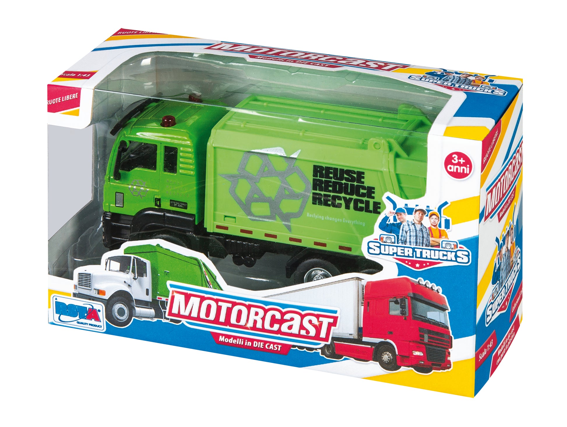 MOTORCAST CITY AND TRANSPORT DSP 6 PCS, SC. 1/43, 3 ASS.