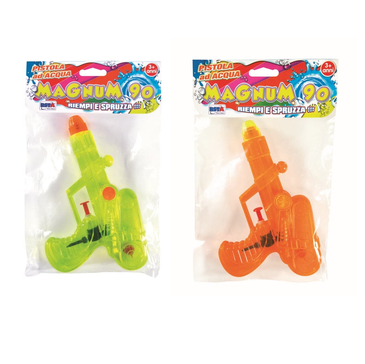 WATER GUN 19 CM 3 COLORS IN BAG