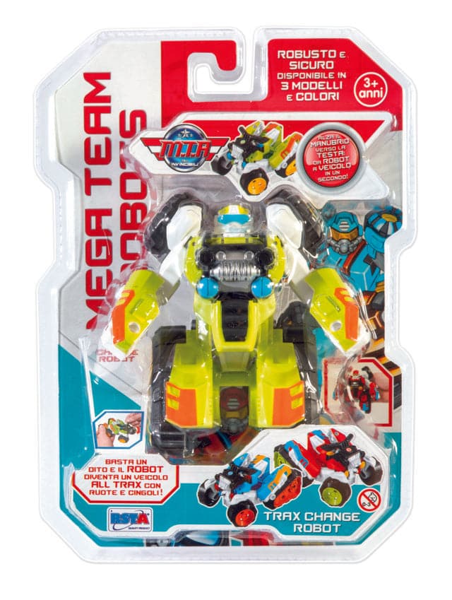 Toys MEGA ROBOT TEAM - TRAX CHANGE VEICOLO