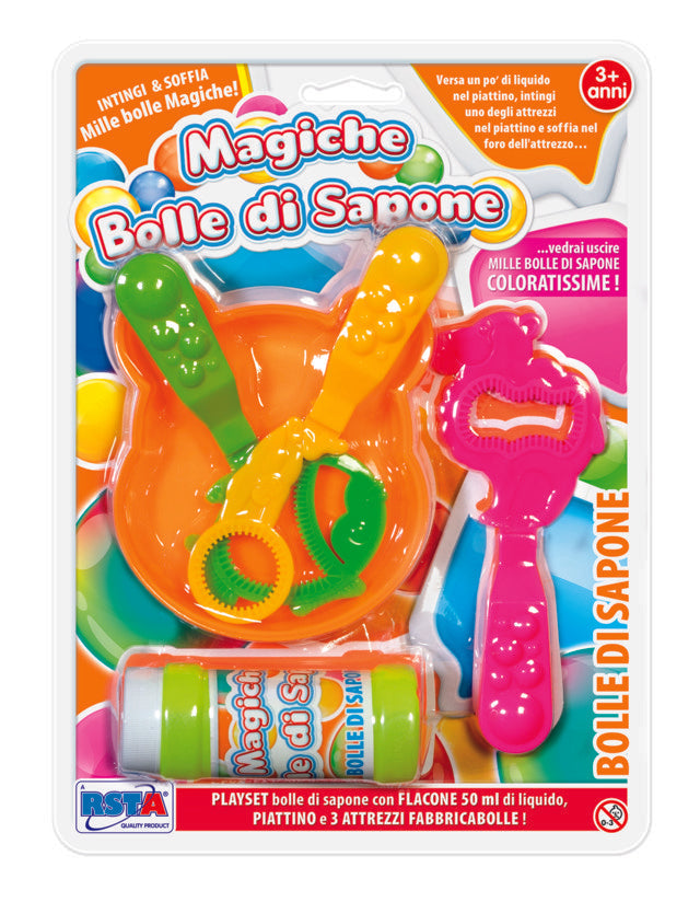 MAGIC BLISTERS SOAP BUBBLES C. SAUCER AND SHOWER HEADS