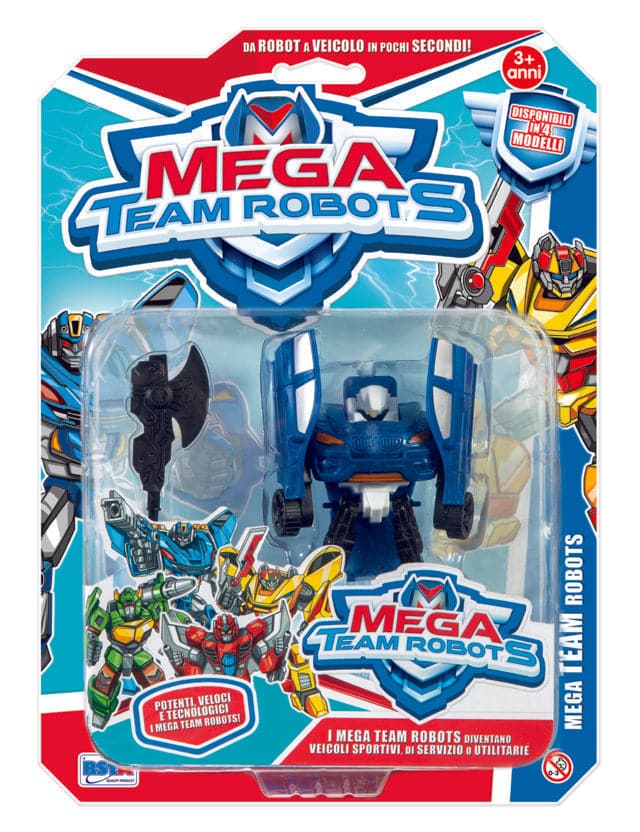 MEGA TEAM ROBOTS BLISTER 4 ASS