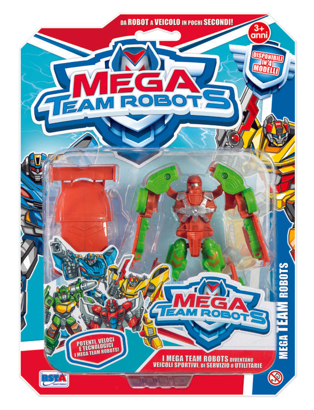 MEGA TEAM ROBOTS BLISTER 4 ASS