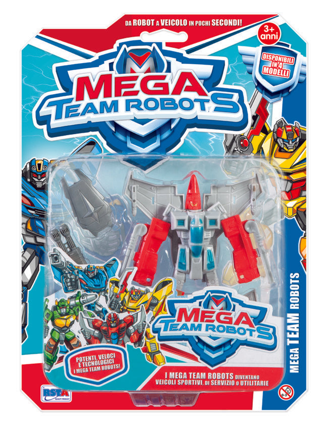 Mega Team Robots Blister 4 Ass