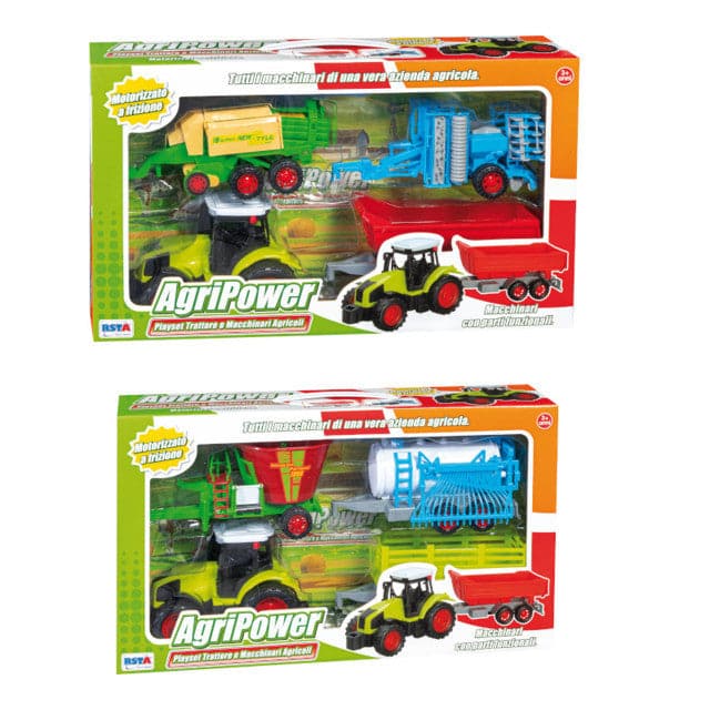 Toys Playset Tractor Plus Agripower Machinery (ASST.)