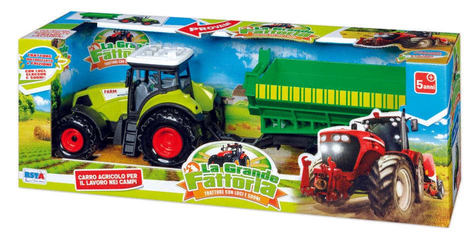 CLUTCH TRACTOR WITH SOUND AND LIGHTS CARRIAGE