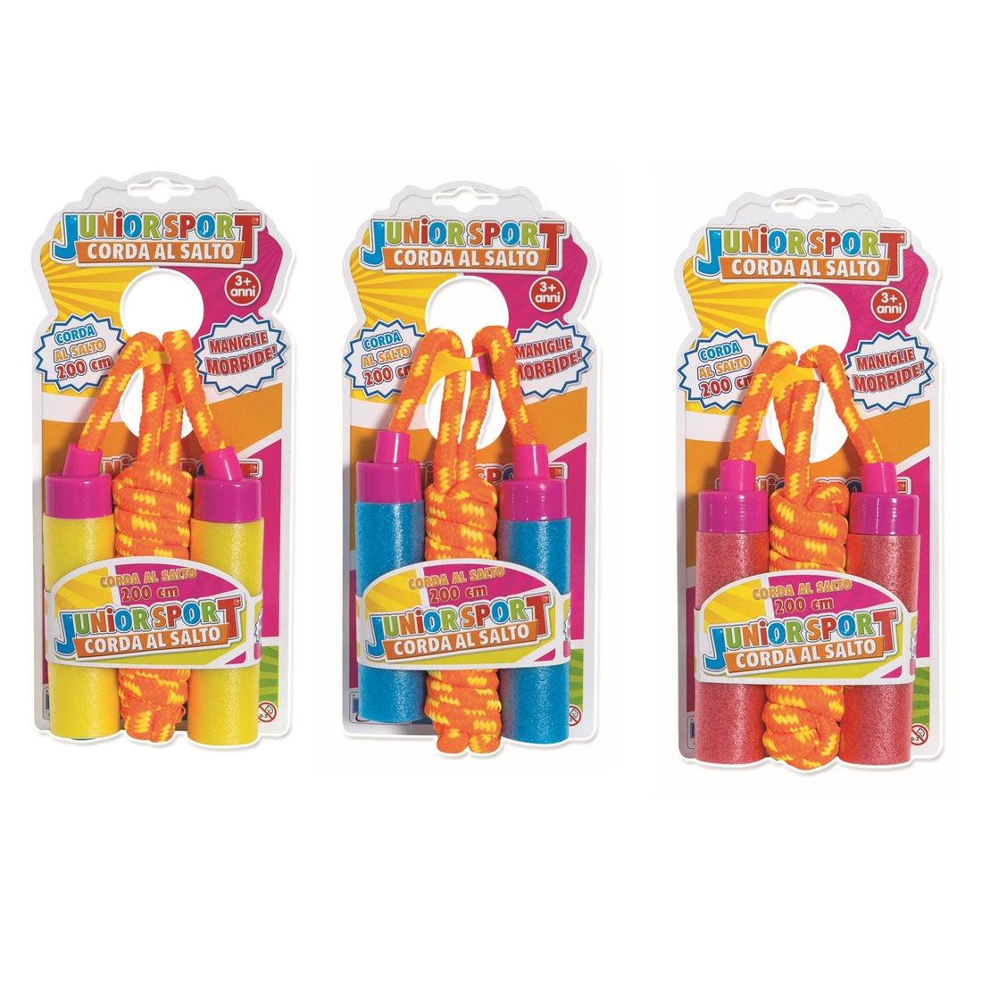 JUNIOR SPORT JUMP ROPE 6 PCS ON DISPLAY