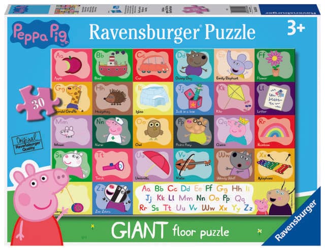 30 Piece Giant Floor Puzzle - The Alphabet with Peppa Pig