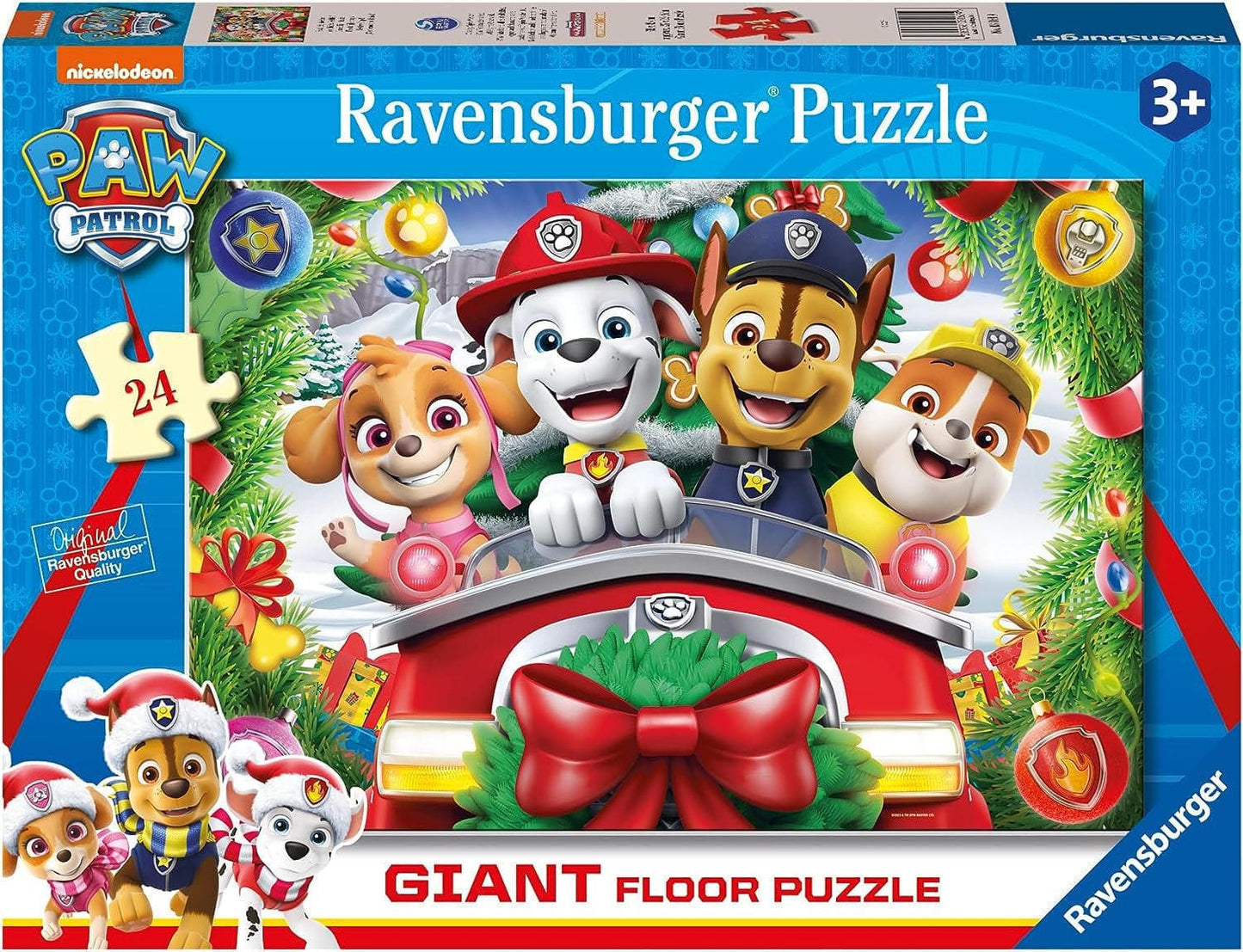 24 Piece Giant Floor Puzzle - Paw Patrol Christmas