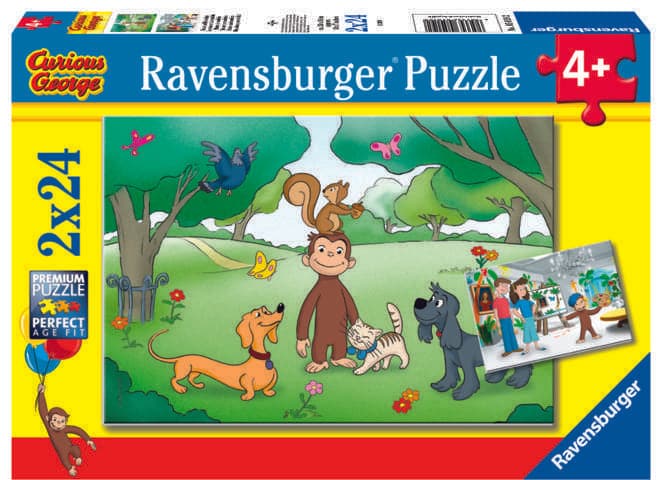 Toys 2 24 Piece Puzzles - Curious Like George