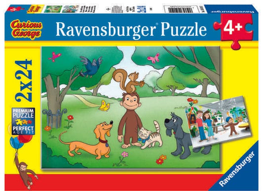 Toys 2 24 Piece Puzzles - Curious Like George